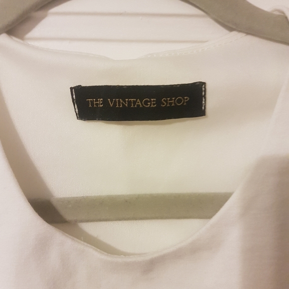 The Vintage Shop White crop top - Picture 3 of 4